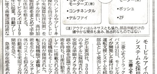 自動運転用半導体覇権争い激化