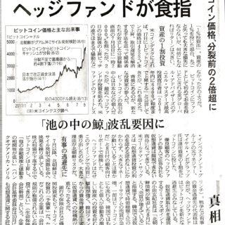 ビットコイン価格、分裂前の２倍超に　ヘッジファンドが食指